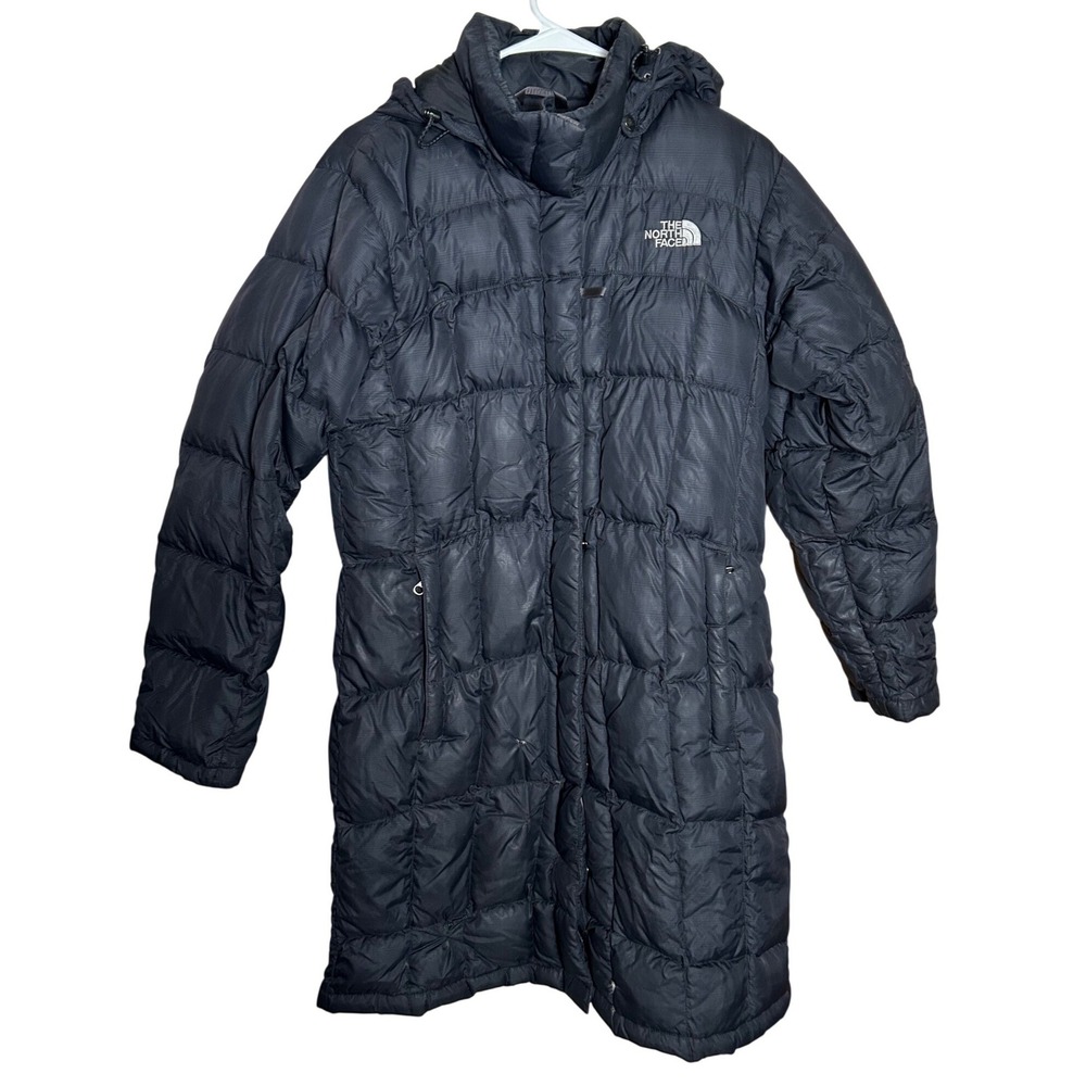 The North Face Womens Metropolis 600 Down Parka Jacket Gray Blue Medium READ‎